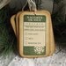 Naughty Or Nice Christmas Tags in Green