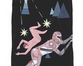 Battle Lords . Zelstroid Blaster Steeple . Original Painting
