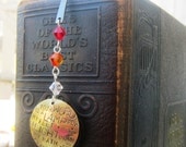 Psalm 119 105 - Word is a lamp - hand stamped metal bookmark    -Ready to ship-