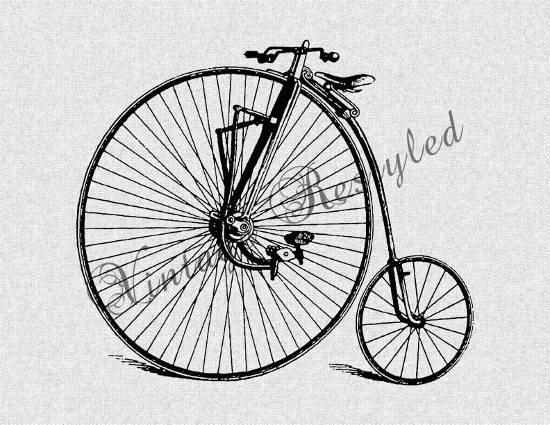 vintage bike illustration