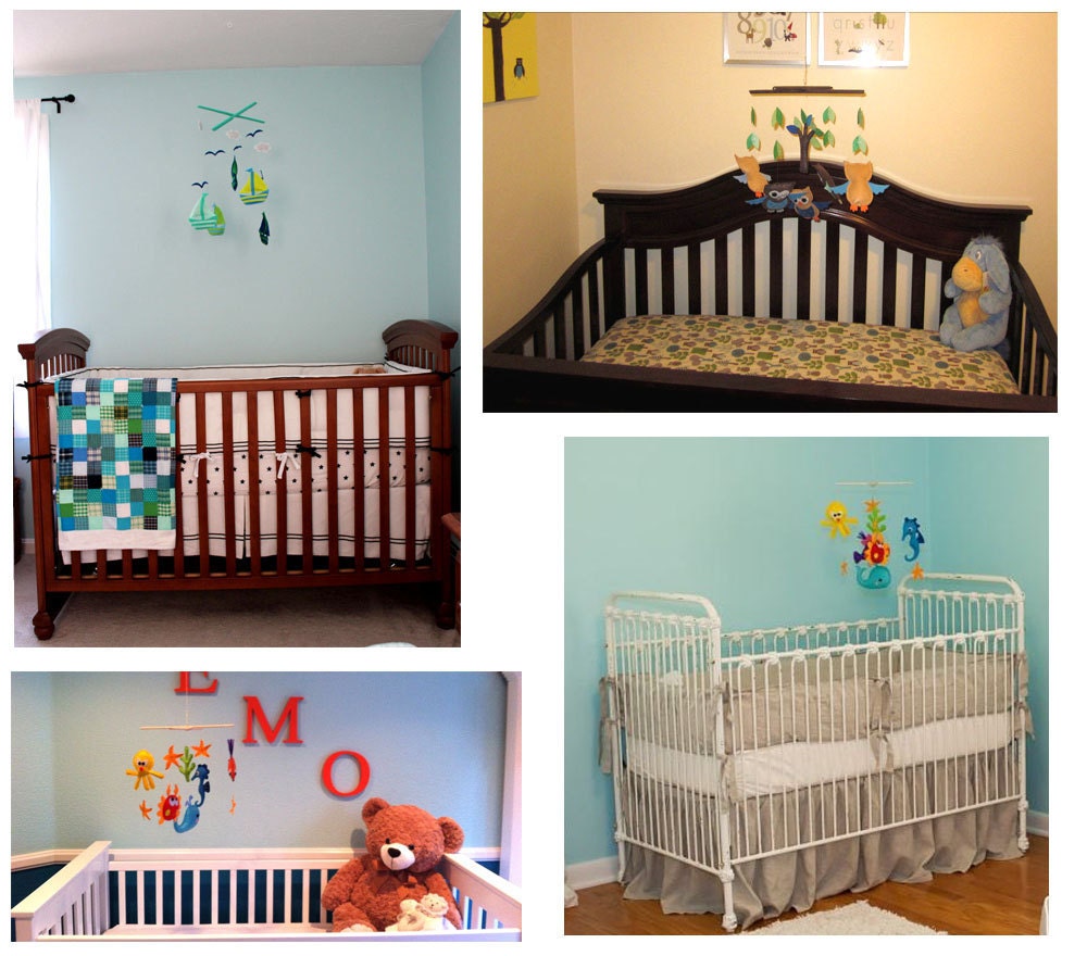 Baby Crib Mobile - Baby Mobile - Felt Mobile - Nursery mobile -  Brown deer (Custom Color Available)