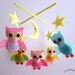 Baby Crib Mobile - Baby Mobile - Mobile - Crib mobiles - Felt Mobile - Nursery mobile - " Good Night Owls" design