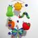 Baby Crib Mobile - Baby Mobile - Mobile - Crib mobiles - Felt Mobile - Nursery mobile - " Caterpillar and Butterfly " design