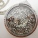 Steampunk Necklace Antigravity in Sterling Silver plated Brass Art Nouveau Large Pedant Necklace  - by Dr Brassy Steampunk