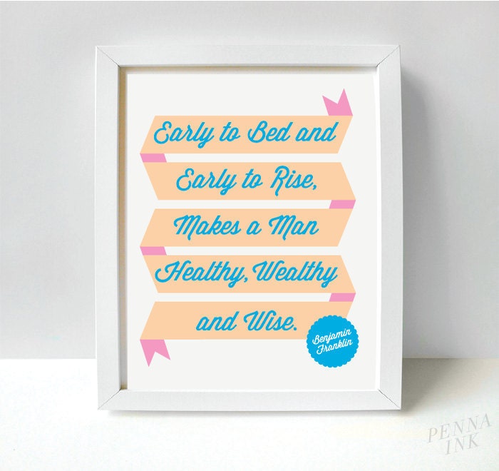 Ben Franklin Quote Print