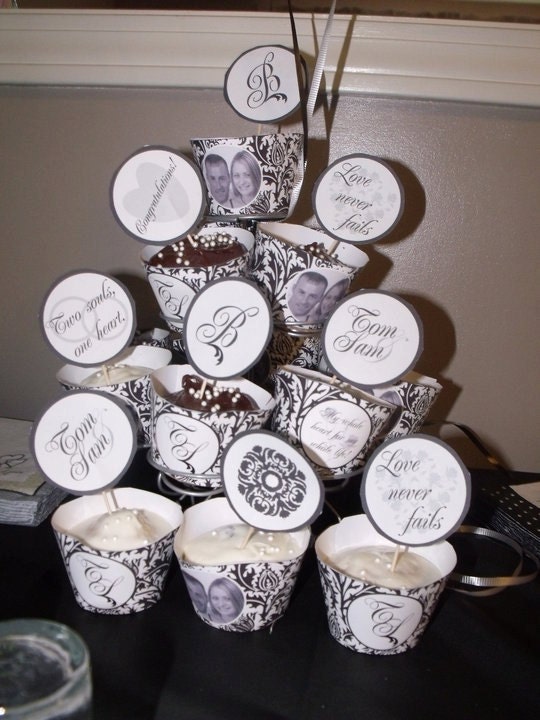 Black and White Printable (Add a color) Shower or Engagement Party - Love Theme