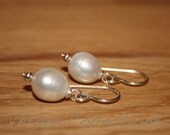 Classic Freshwater Pearl and Sterling Silver Earrings