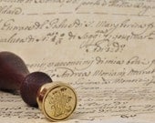 Wax Seal Stamp and Wax Stick Set - Ornate Design
