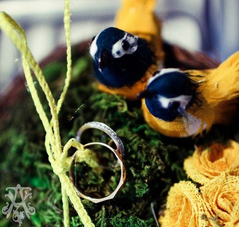 Birds Nest Ring Pillow