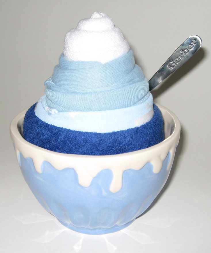 SALE - Baby Shower Gift - Ice Cream Onesie - Baby Boy