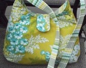 Phoebe Shoulder Bag - Gold, Green and Aqua Nicey Jane by Heather Bailey