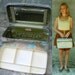 MAPS one of a kind TRAIN CASE upcycled