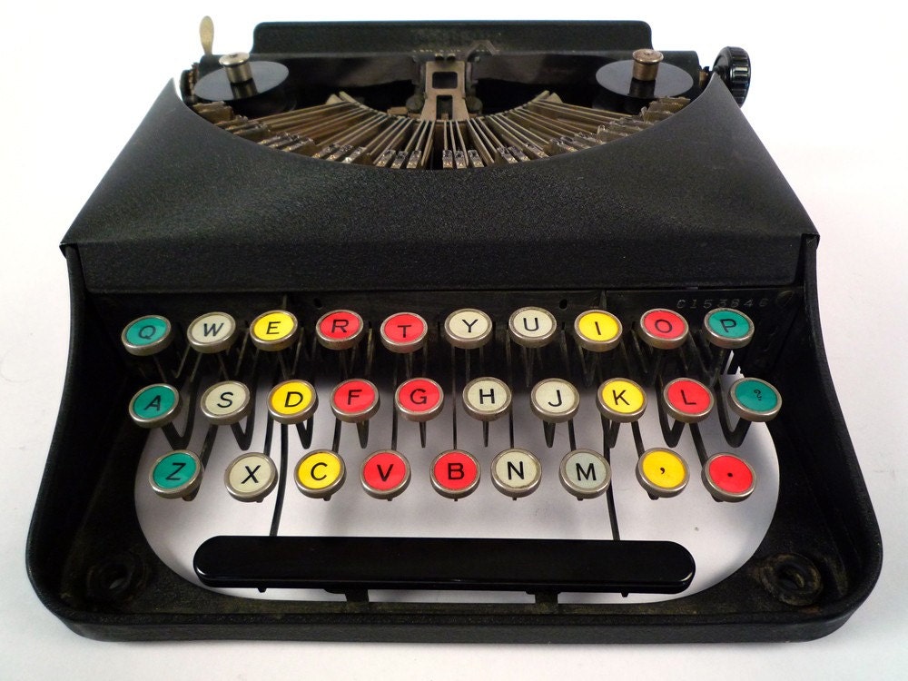 REM RAND BANTAM teaching typewriter, with carry case