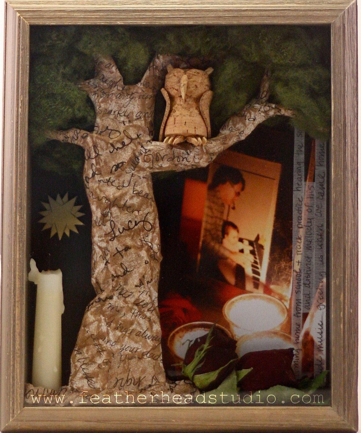Custom 3D Mixed Media Shadow Box - One of a Kind, Customizable Art Piece 8x10
