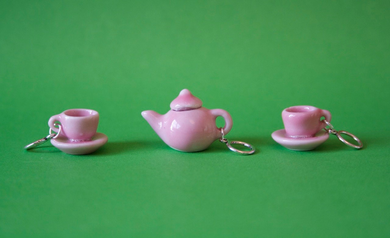 Stitchmarkers - Tea Set - Pink - Stitch Markers