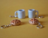 Stitchmarkers - Coffee Break - Mugs & Hot Cross Buns - Stitch Markers