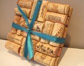 Upcycled Wine Cork Trivets (set of  2)