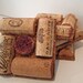 Upcycled Wine Cork Coasters - set of 4