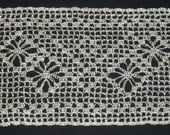 Rectangular Runner Silk Nylon Blend Doily