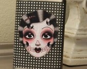 Roaring 20's Dia de Los Muertos pin up flask