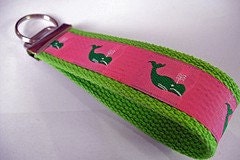 Whale Wristlet Keyfob Keychain