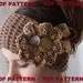 PDF PATTERN.  crochet headband earwarmer