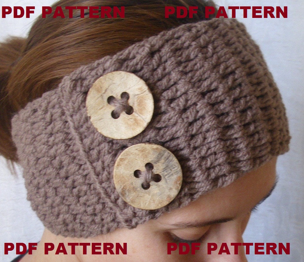 PDF PATTERN - Crochet boho headwrap / headband