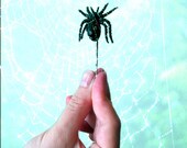 SALE - Spider Bobby Pin in Arachne - Glamorous Black Gem Encrusted Hair Pin--Free Shipping