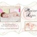 PRINTED DIE CUT Baby Cards with Envelopes