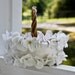 flower girl basket, white wedding basket