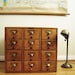 RESERVED Vintage Card Catalog : 12 Drawer Remington Rand Wood Cabinet