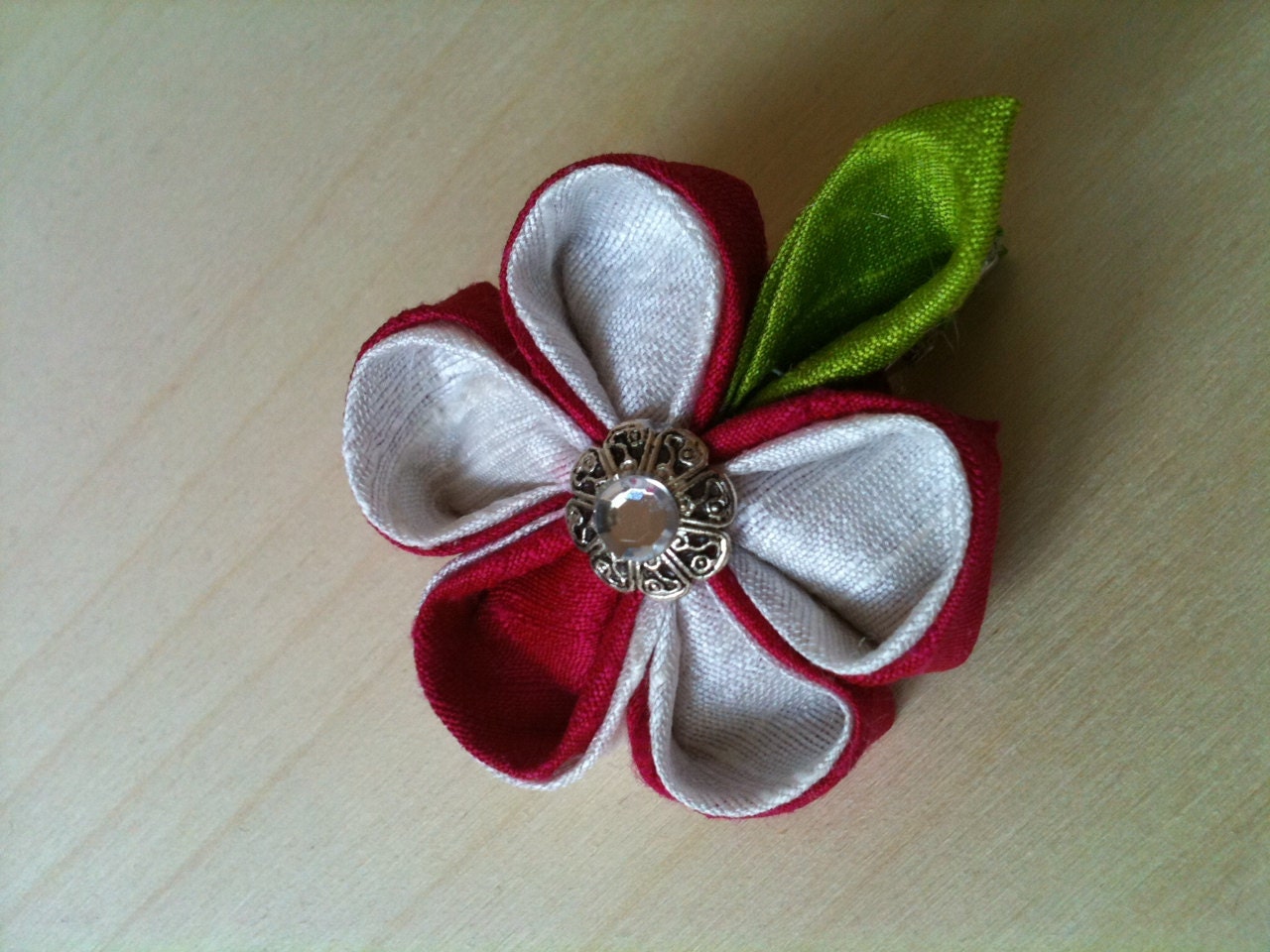 Peppermint Silk Kanzashi - For Gorgeous Girls