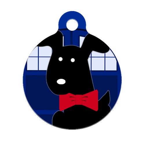 Pet ID Tag - Bowties are Cool - Doctor Who Dog Inspired Pet Tag, Dog Tag