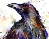 RAVEN Watercolor Print by Dean Crouser