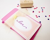 love rubber stamp: valentine's card perfection