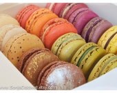 Macaron Rainbow in a Box - French Macaroons, food photography, kitchen decor, home decor - 8x12 Original Fine Art Macaron Photography