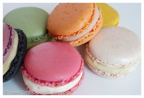 Macaron Pile - French macaroons, food, cute, kitchen, nursery decor - 8" x 12" - Original Fine Art Photography print