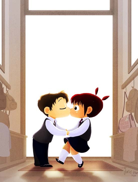 the first kiss