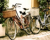 Italian Bicycle Photo - Rome Italy - Vintage Style Photograph - Bike - Italian Home Decor - Fine Art 8 x 10 Print