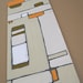 SALE - original abstract painting modern fine art on canvas by linneaheideart 12"x48" - tan beige orange