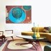SALE - Large Abstract Acrylic Original Painting 40"x30"x1" by Linnea Heide - modern geometric - red copper turquoise