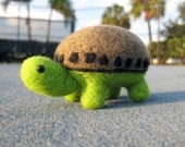 Miniature Turtle - Felted Animal - Soft Sculpture - MADE TO ORDER