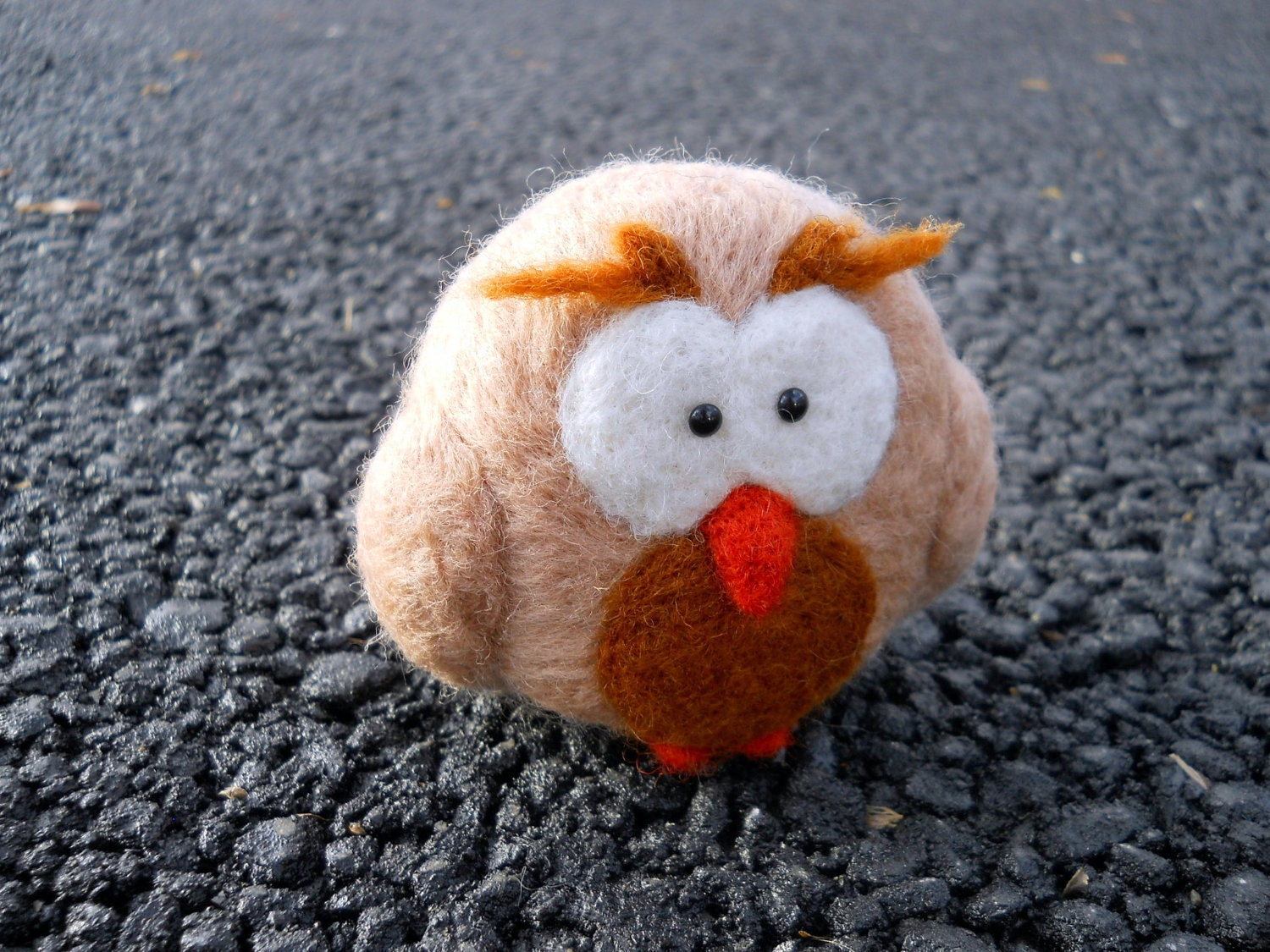 Felted Owl - Needle Felted Animal - Wool Figure - Made to Order