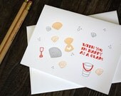 Letterpress Card - Happy as a Clam