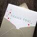 Letterpress Thank You Card - Confetti