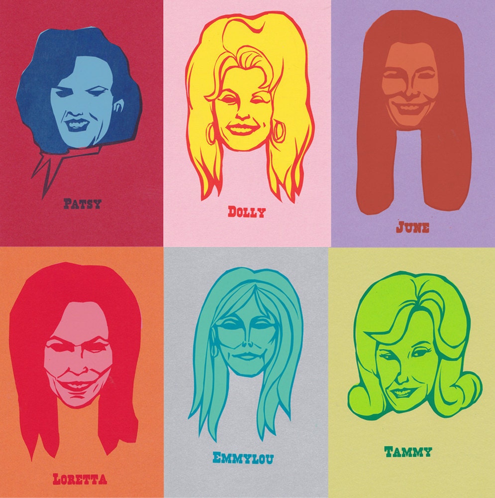 Outlaw Country Ladies Six-Pack portraits