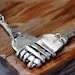 Tangled heart fork necklace