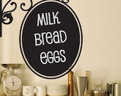 Vinyl Wall Chalkboard Decal Sticker Art - Vintage Style Sign