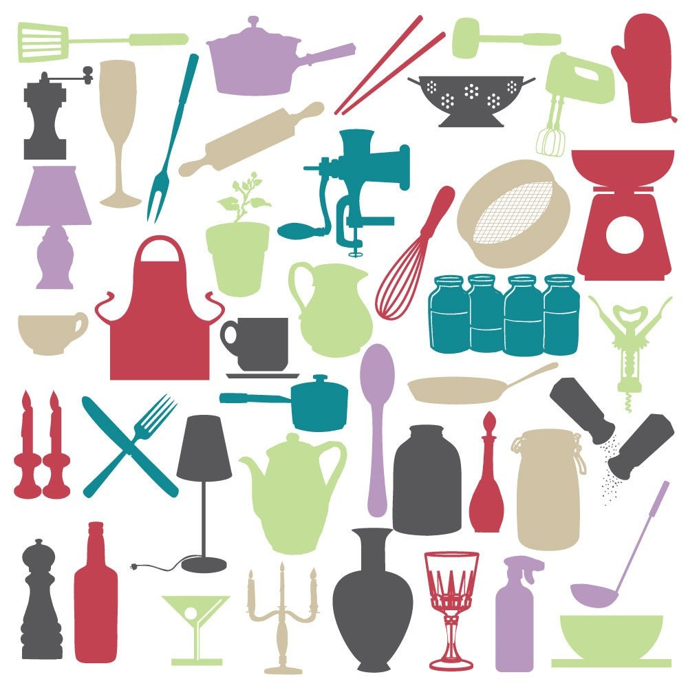 Vinyl Wall Decal Sticker Art - Kitchen Kitsch Collection