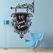 Vinyl Wall Chalkboard Decal Sticker Art - Vintage Hanging Sign